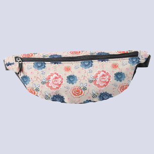 Bees and Flowers Watercolor Bum Bags