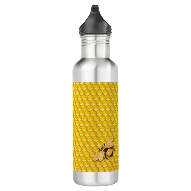 Bees and Honeycomb 710 Ml Water Bottle (Right)