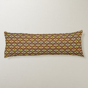 Bees and Honeycomb Pattern Body Cushion