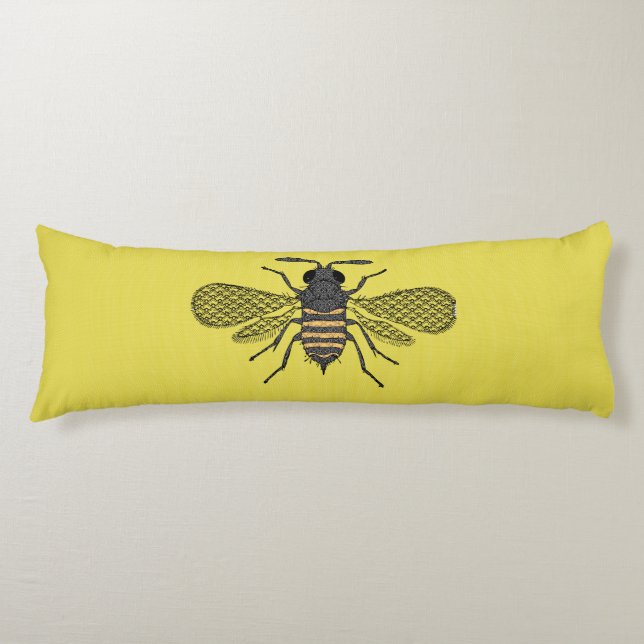 BEES and Honeycomb - Save The Bees Body Cushion (Front)