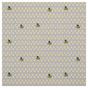 Bees and Honeycomb Style 2 Children's Craft Fabric