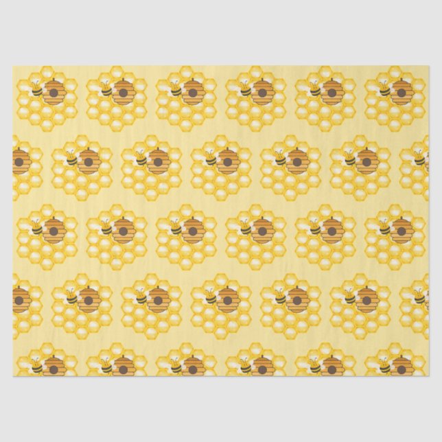 Bees and Honeycomb Tissue Paper (Front)