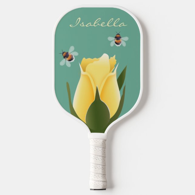 Bees And Roses  Pickleball Paddle (Front)