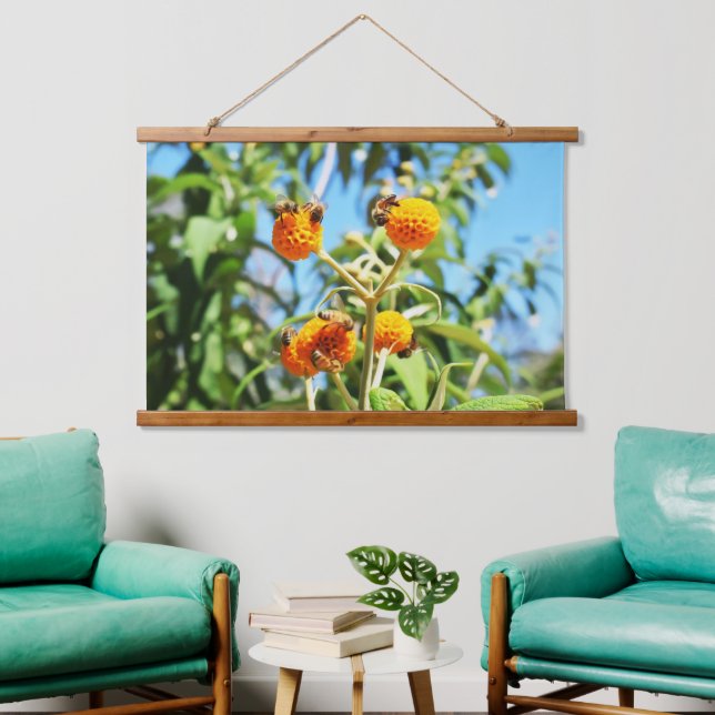 Bees at Work Hanging Tapestry (Living Room)