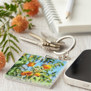 Bees at Work  Key Ring