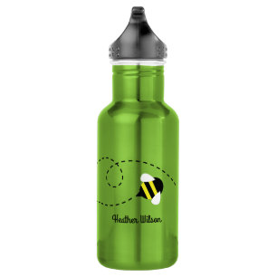 Bees Beekeeper Water Bottle with Name
