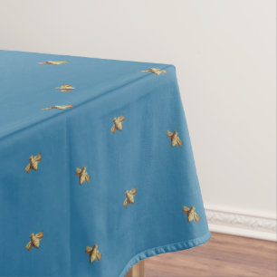 Bees – Bienen – Bee – Biene blue Tablecloth