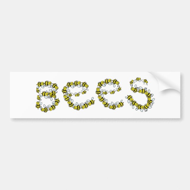 Bees Bumper Sticker (Front)