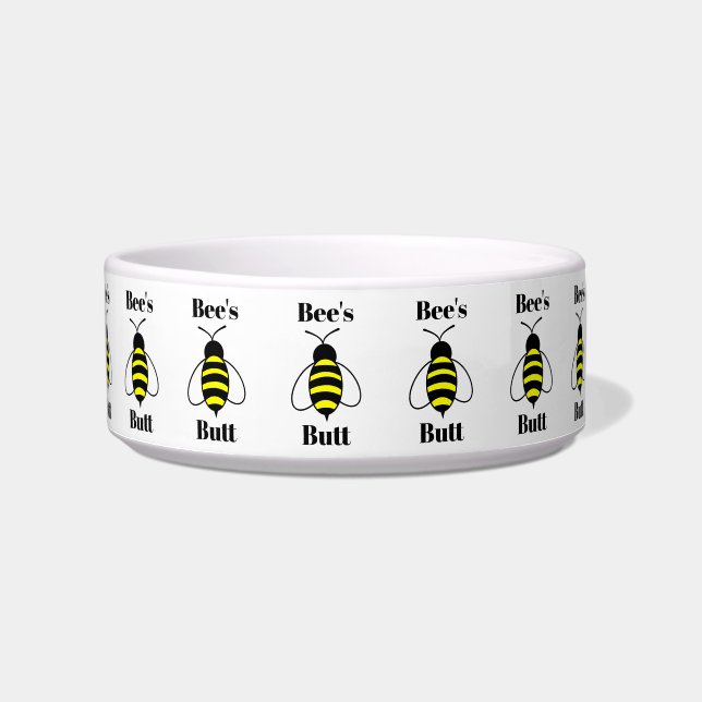Bee's Butt Pet Bowl (Front)