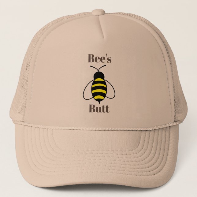 Bee's Butt Trucker Hat (Front)