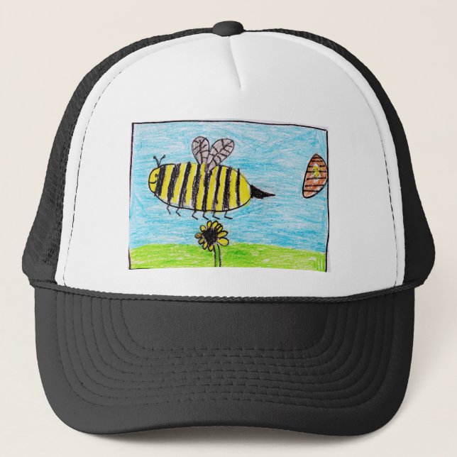Bees Buzzing Trucker Hat (Front)