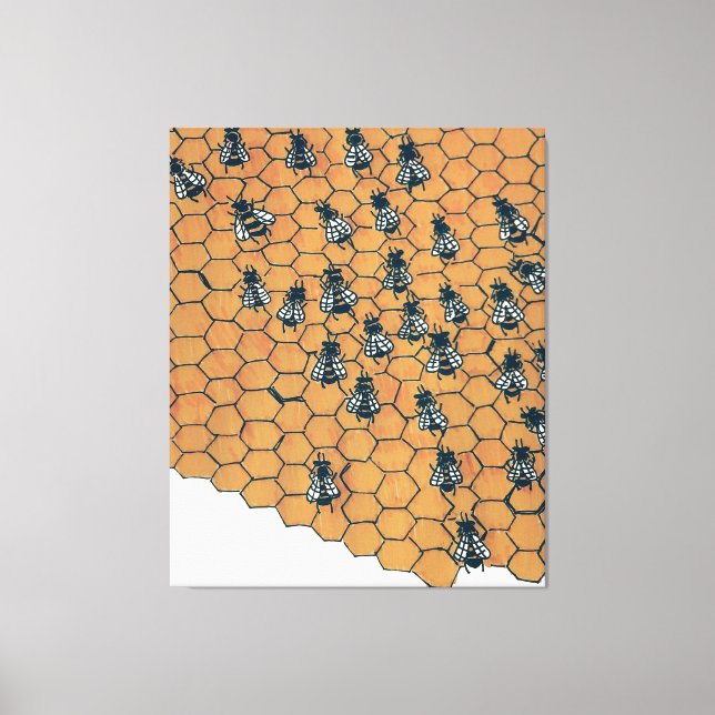 Bees Canvas Print (Front)