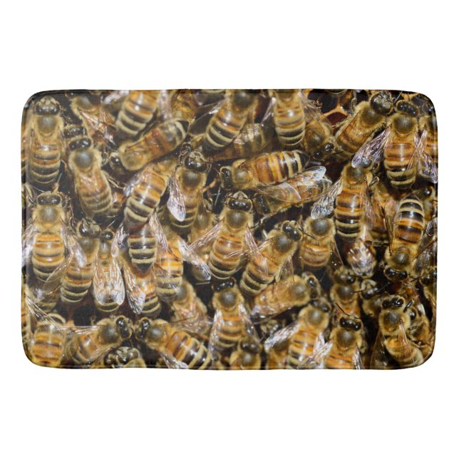 Bees carpet bath mat (Front)