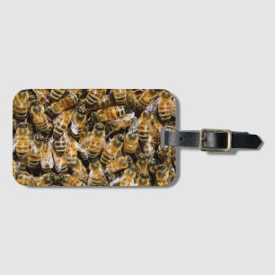Bees carpet luggage tag