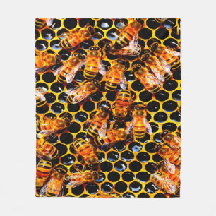 BEES FLEECE BLANKET