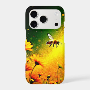 Bees' Golden Pollen Burst Joy Design