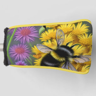 Bees in a Flower Meadow Golf Head Cover