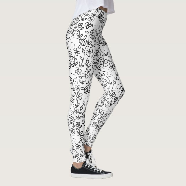 Bees in the garden leggings (Right)