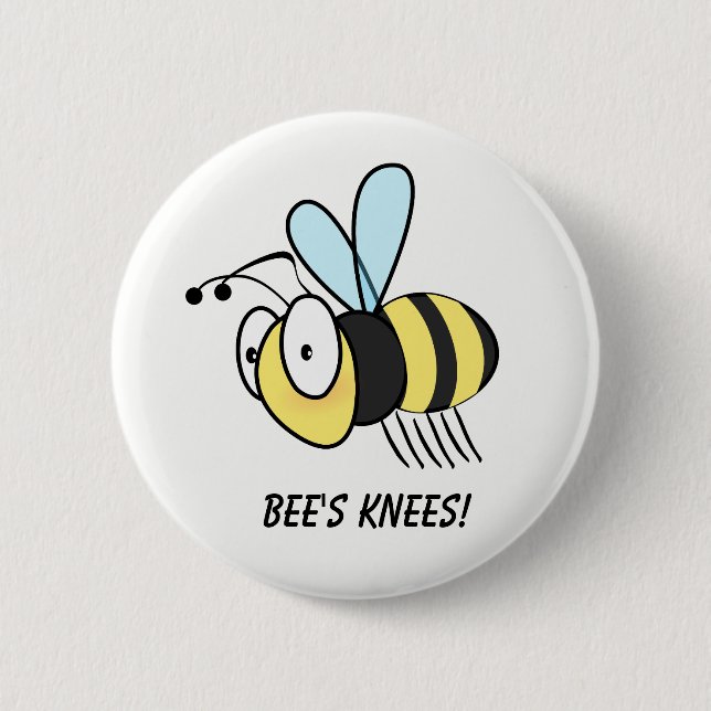 Bee's Knees! Button Badge (Front)