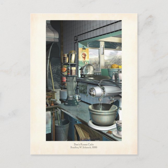 Bees Knees Cafe Postcard (Front)