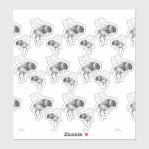 Bee's knees in black and white