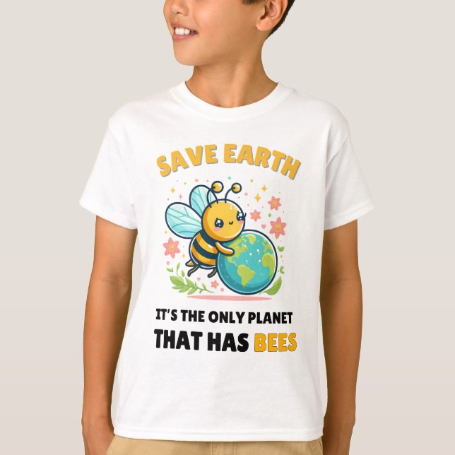 bees Lovers Save Earth T-Shirt (Front)