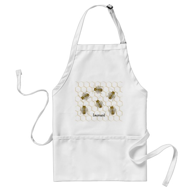 Bees On Honeycomb Design Standard Apron (Front)