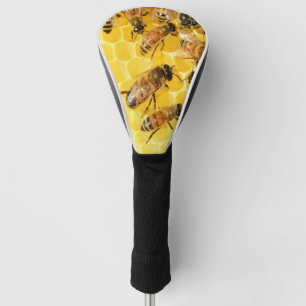 Bees on Honeycomb Golf Head Cover