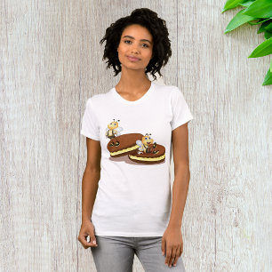 Bees On Two Biscuits Womens T-Shirt