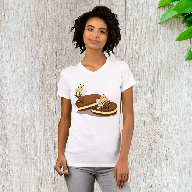 Bees On Two Biscuits Womens T-Shirt (Creator Uploaded)