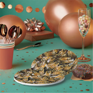 Bees Paper Plate