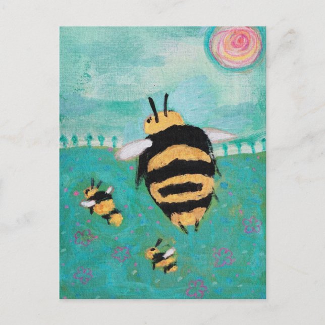Bees Postcard (Front)