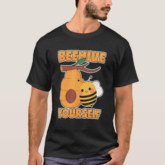 Bees Pun Beekeeper Word Joke  Saying T-Shirt (Front)