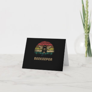 Bees Retro Beekeeper Retro Bees Card