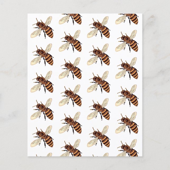 Bees scrapbook paper (Front)