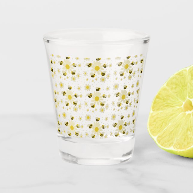 Bees  shot glass (Front)