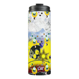 Bees Yellow Star Thermal Tumbler