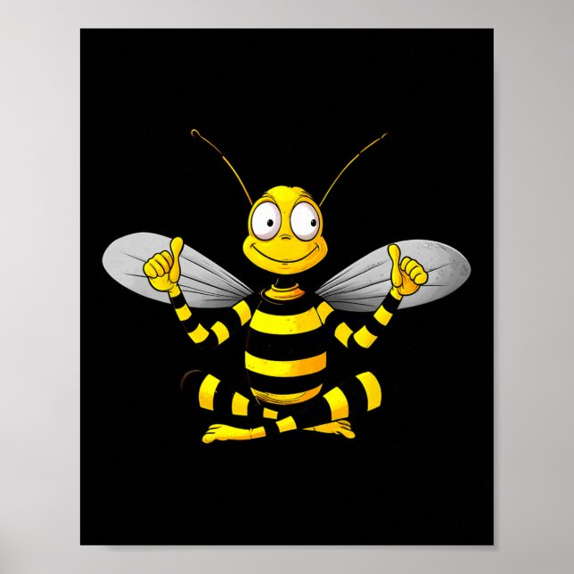 Bees Yoga  Poster (Front)
