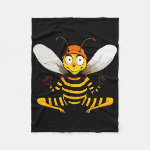Bees Yogayogi Bee Fleece Blanket