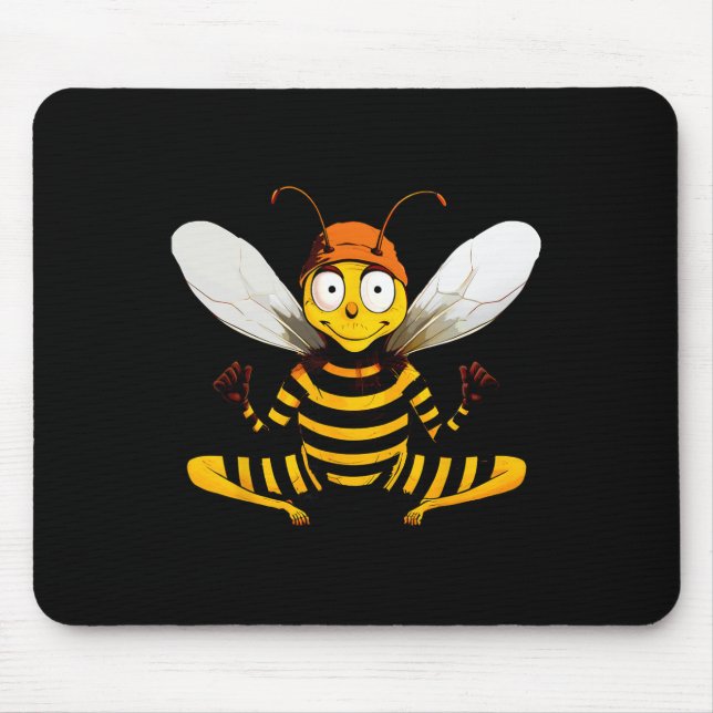 Bees Yogayogi Bee  Mouse Pad (Front)