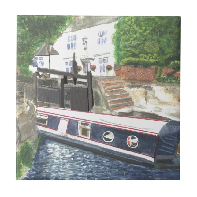 Beestonl Lock House Nottingham Tile (Front)