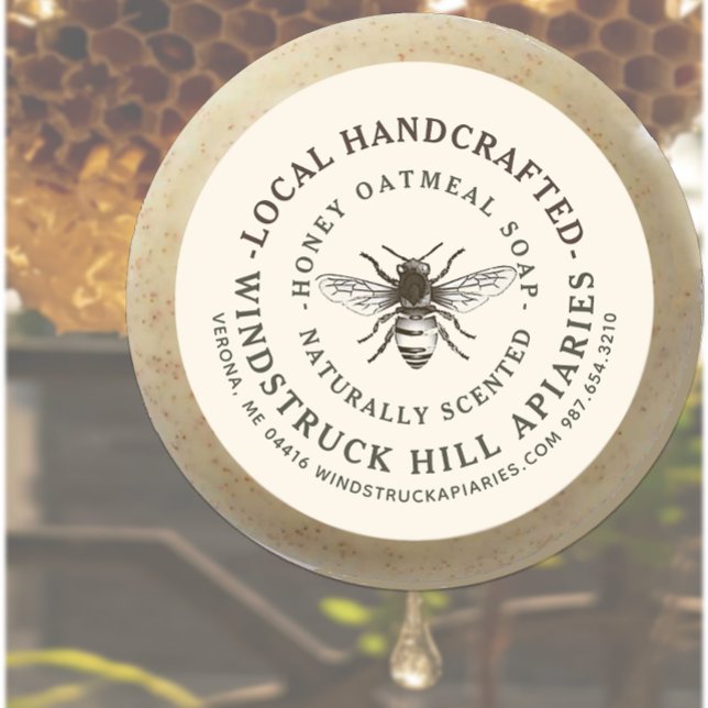 Beeswax Soap Label Honeybee Natural Honey Scent    (Creator Uploaded)