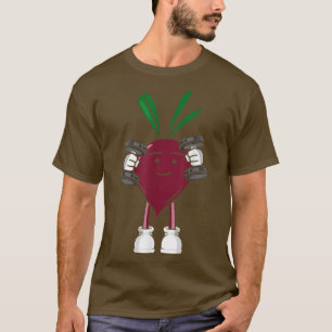 Beet, Bodybuilding Fitness Gym Gear Workout Vegan T-Shirt