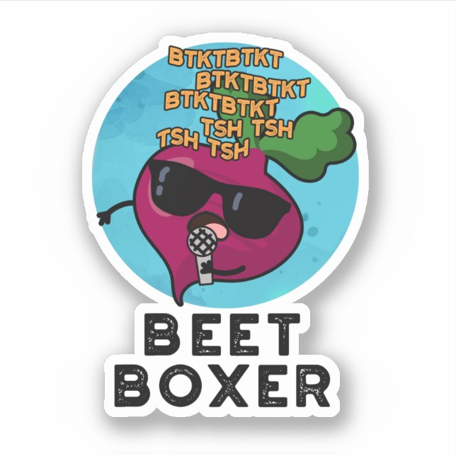 Beet Boxer Funny Beetroot Pun  (Front)