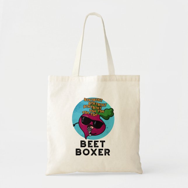 Beet Boxer Funny Beetroot Pun  Tote Bag (Front)