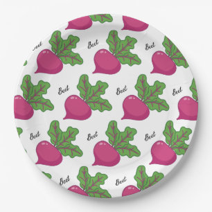 Beet-ernally Gratefula Paper Plate