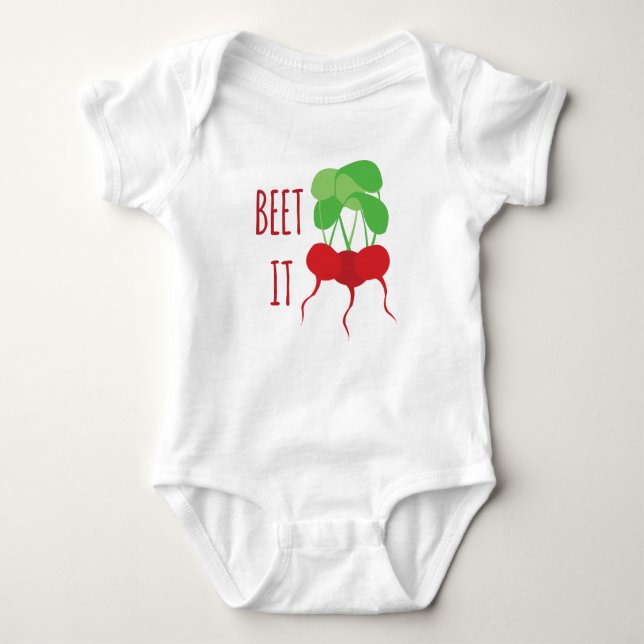 Beet It Baby Bodysuit (Front)