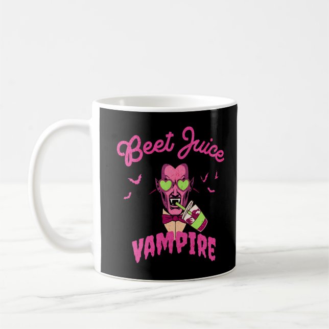Beet Juice Vampire Coffee Mug (Left)