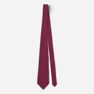 Beet Red Solid Color Tie