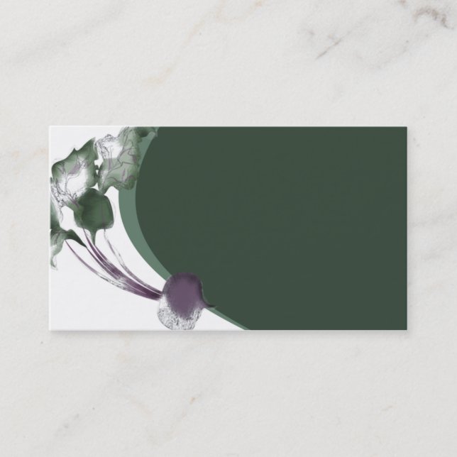 Beet vegetable cooking culinary business card (Front)